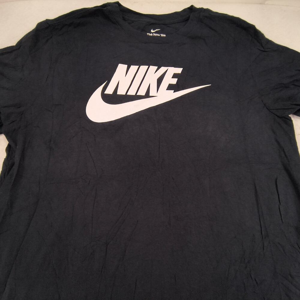 Nike Tee Casual Short Sleeve Crew Neck Shirt Mens Size Large L Black White